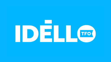 IDÉLLO Logo Blue background with logo name of IDÉLLO