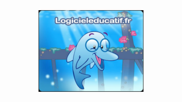 logicieleducatif.fr logo Underwater graphic with a dolphin