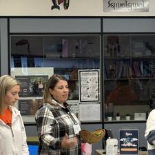 Shannon Explaining Blanket Excercise